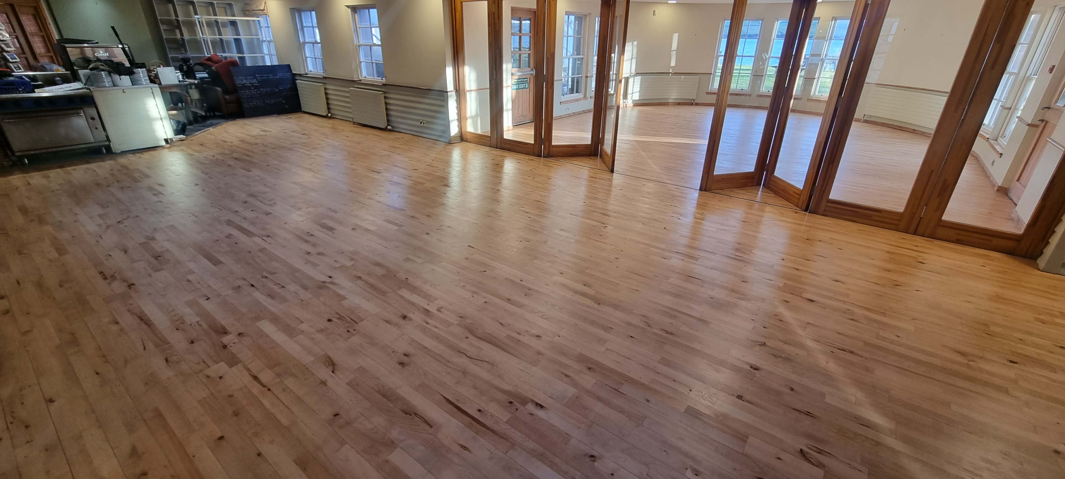 Smooth finished floor after sanding