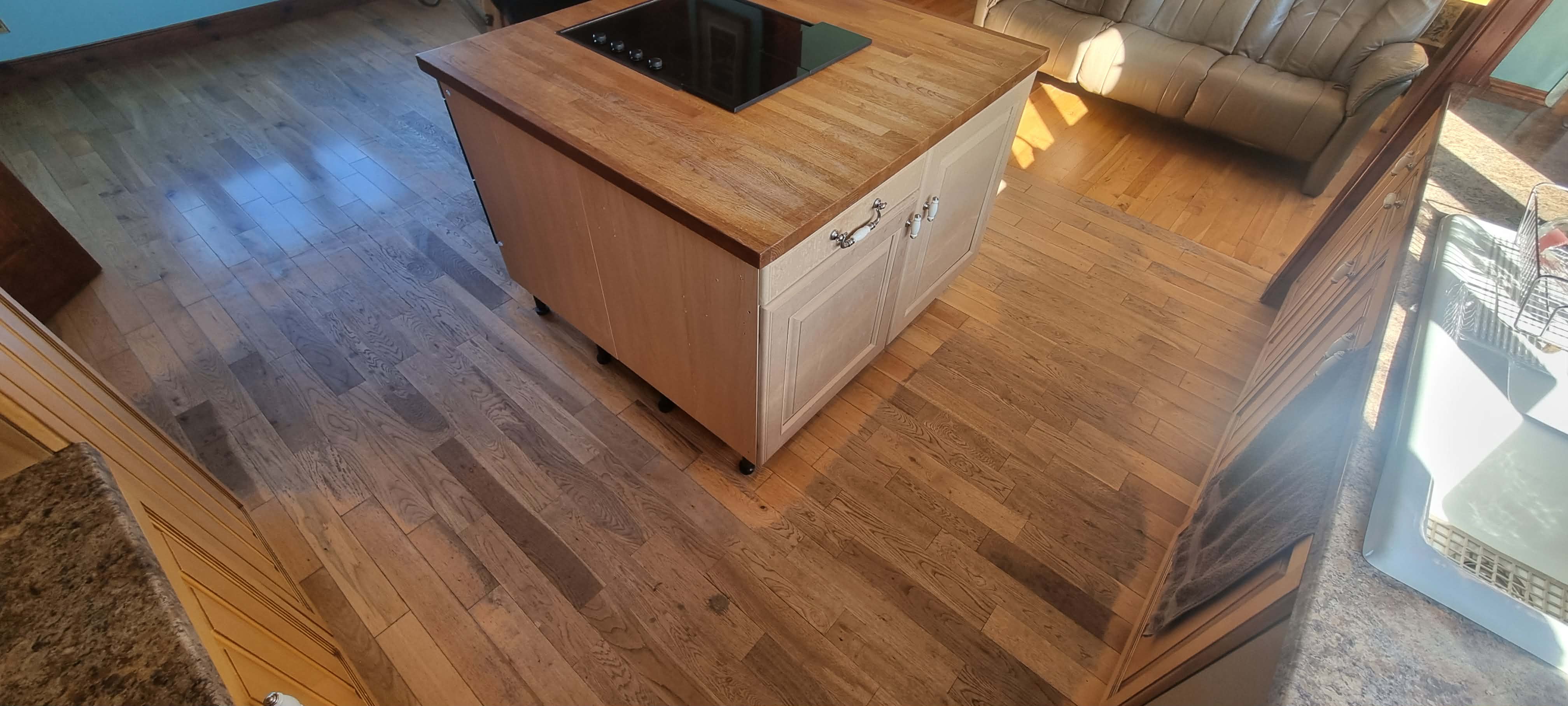 Wood floor damage repair